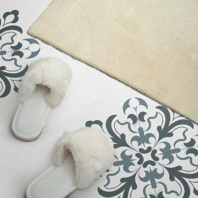 Panou decorativ perete dreptunghiular Motiv floral în simetrie armonioasă