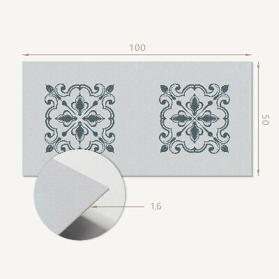Panou decorativ dreptunghiular Model ornamental de plante