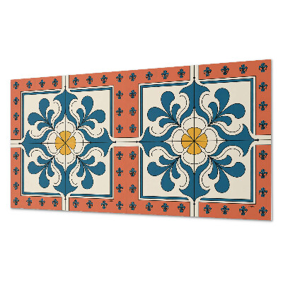 Panou decorativ bucatarie Motiv floral în stil popular