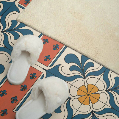 Panou decorativ bucatarie Motiv floral în stil popular