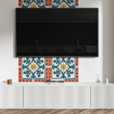 Panou decorativ bucatarie Motiv floral în stil popular