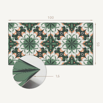 Panou decorativ perete dreptunghiular Motiv vegetal elegant