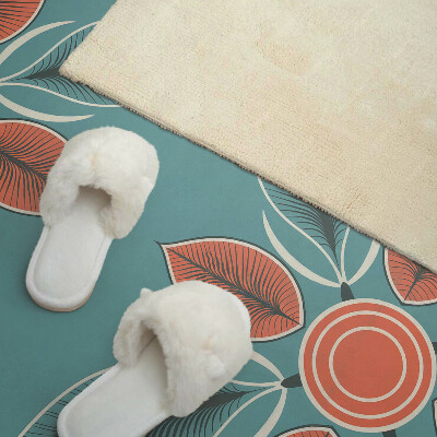 Panou decorativ dreptunghiular Motiv floral cu frunze verzi