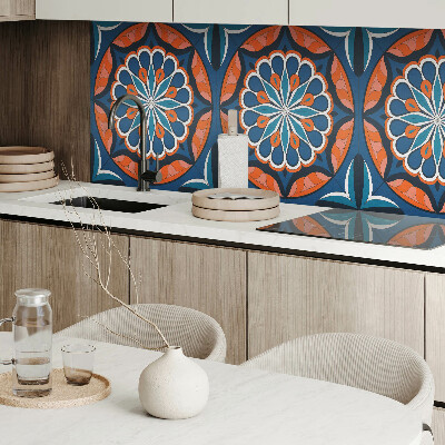 Panou decorativ bucatarie Mandala cu model de frunze