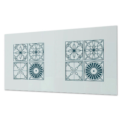 Panou decorativ perete dreptunghiular Modele cu gresie într-un stil geometric