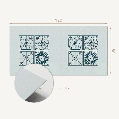 Panou decorativ perete dreptunghiular Modele cu gresie într-un stil geometric