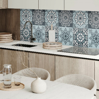 Panou decorativ dreptunghiular Modele de mandale în carouri