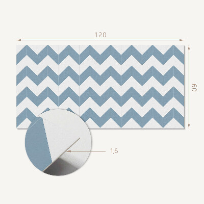 Panou decorativ bucatarie Motiv grafic în zig-zag