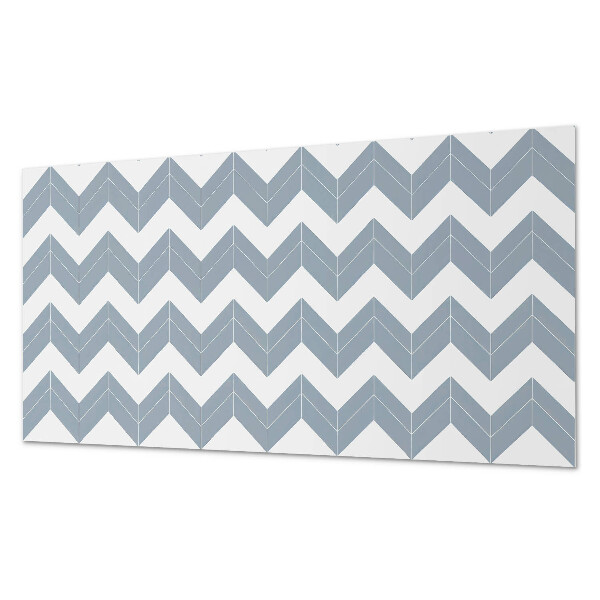 Panou decorativ perete dreptunghiular Design în dungi în zig-zag