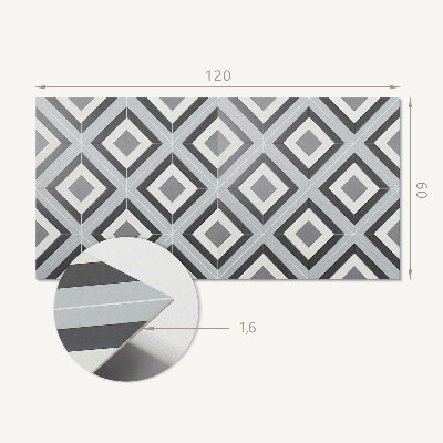 Panou decorativ bucatarie Model geometric romb