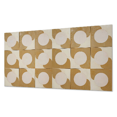 Panou decorativ bucatarie Model de cercuri ?i arce geometrice