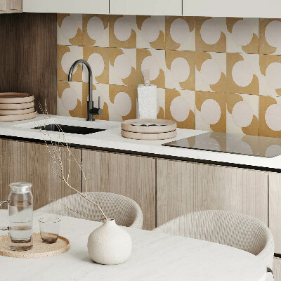 Panou decorativ bucatarie Model de cercuri ?i arce geometrice
