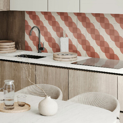 Panou decorativ dreptunghiular Model ondulat geometric