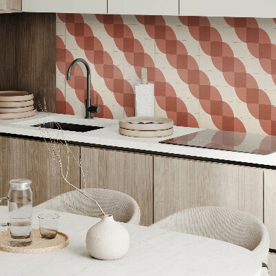 Panou decorativ dreptunghiular Model ondulat geometric