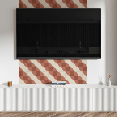 Panou decorativ dreptunghiular Model ondulat geometric
