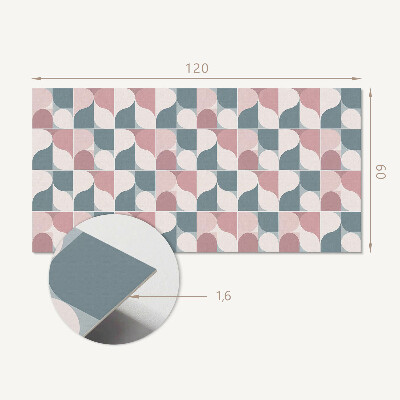 Panou decorativ bucatarie Model geometric într-un stil abstract
