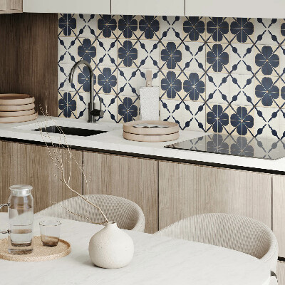 Panou decorativ dreptunghiular Motiv floral pe un fundal simplu