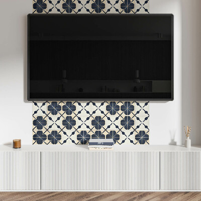 Panou decorativ dreptunghiular Motiv floral pe un fundal simplu