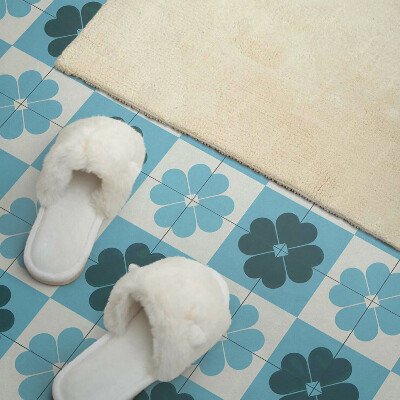 Panou decorativ bucatarie Motiv floral în carouri