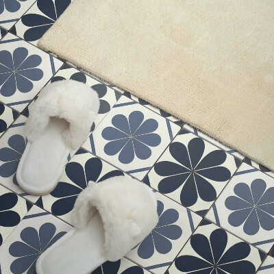 Panou decorativ perete dreptunghiular Motiv floral pe gresie