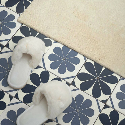 Panou decorativ perete dreptunghiular Motiv floral pe gresie