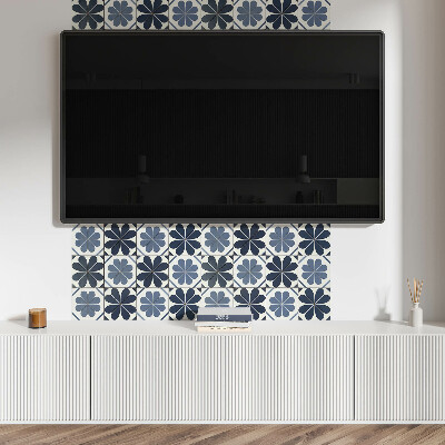 Panou decorativ perete dreptunghiular Motiv floral pe gresie