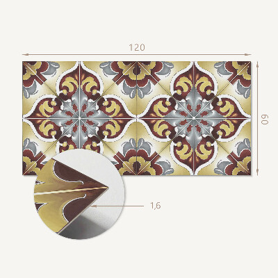 Panou decorativ dreptunghiular Motiv decorativ floral