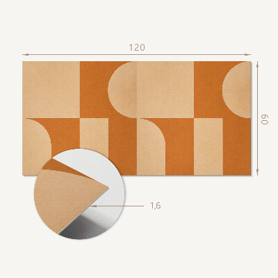 Panou decorativ bucatarie Geometrie într-un stil abstract