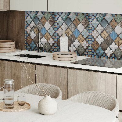 Panou decorativ dreptunghiular Motive de plăci ceramice