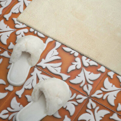 Panou decorativ perete dreptunghiular Inspirări de plante pe ceramică