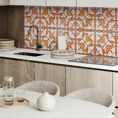 Panou decorativ perete dreptunghiular Inspirări de plante pe ceramică