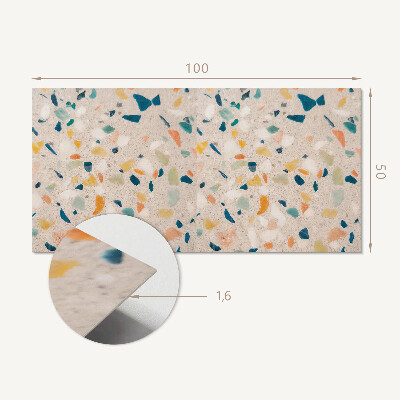 Panou decorativ dreptunghiular Fragmente în culori vii
