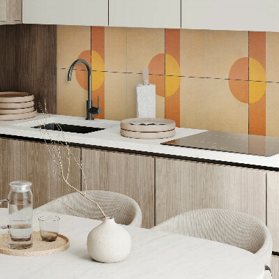 Panou decorativ bucatarie Motiv cu forme geometrice moderne