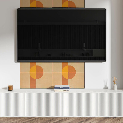 Panou decorativ bucatarie Motiv cu forme geometrice moderne