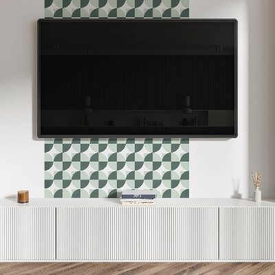 Panou decorativ perete dreptunghiular Cercuri ?i pătrate într-un stil geometric