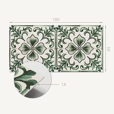 Panou decorativ dreptunghiular Motiv cu frunze ?i inimioare