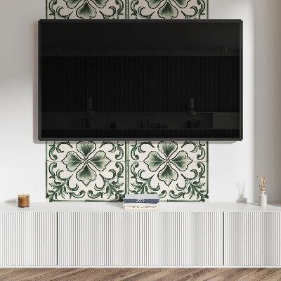 Panou decorativ dreptunghiular Motiv cu frunze ?i inimioare