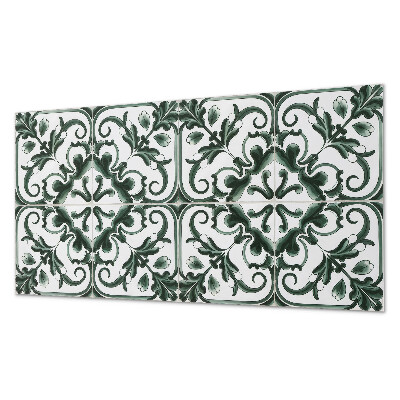 Panou decorativ perete dreptunghiular Planta?i pătrate într-un stil geometric
