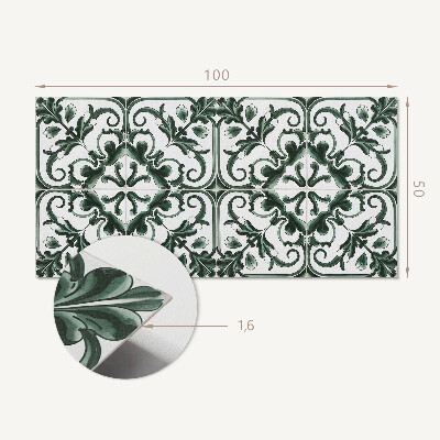 Panou decorativ perete dreptunghiular Planta?i pătrate într-un stil geometric