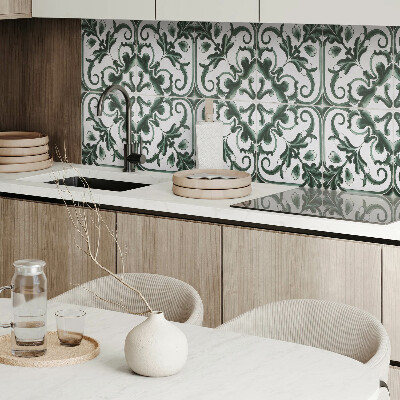 Panou decorativ perete dreptunghiular Planta?i pătrate într-un stil geometric