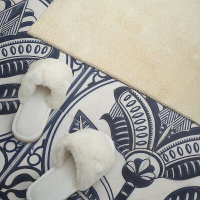 Panou decorativ bucatarie Motiv floral în stil ceramică