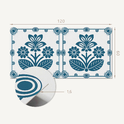 Panou decorativ perete dreptunghiular Motiv decorativ floral