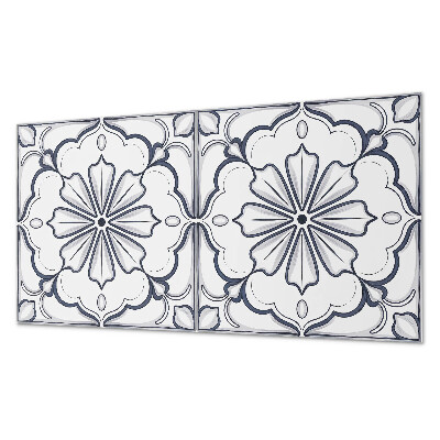 Panou decorativ dreptunghiular Motiv floral pe faianta