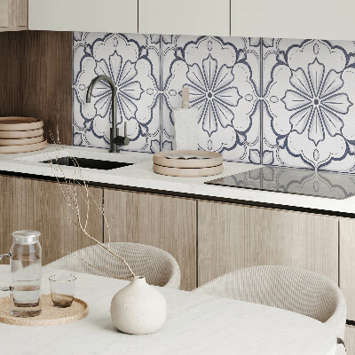 Panou decorativ dreptunghiular Motiv floral pe faianta