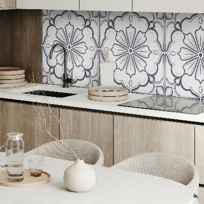 Panou decorativ dreptunghiular Motiv floral pe faianta