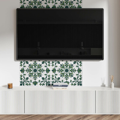 Panou decorativ perete dreptunghiular Model de plante cu detalii decorative