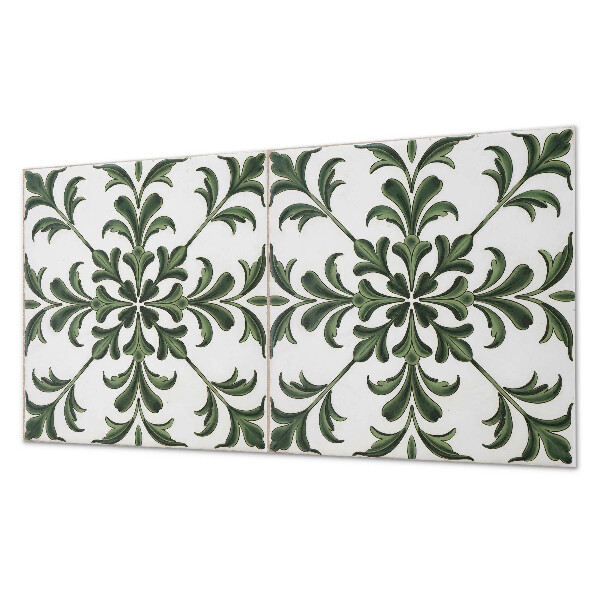 Panou decorativ dreptunghiular Model de plante pe ceramică