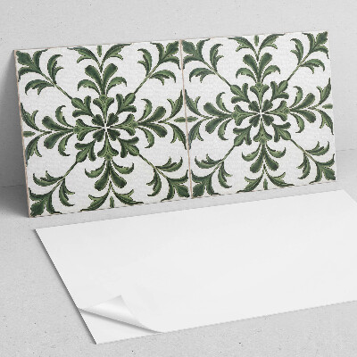 Panou decorativ dreptunghiular Model de plante pe ceramică