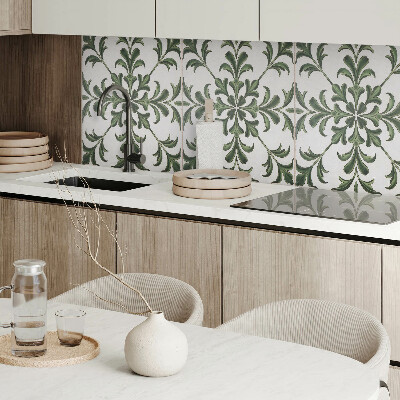 Panou decorativ dreptunghiular Model de plante pe ceramică