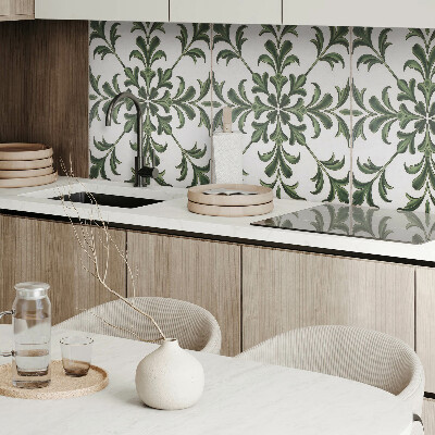 Panou decorativ dreptunghiular Model de plante pe ceramică